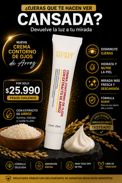 CREMA DE ARROZ PARA EL CONTORNO DE OJOS