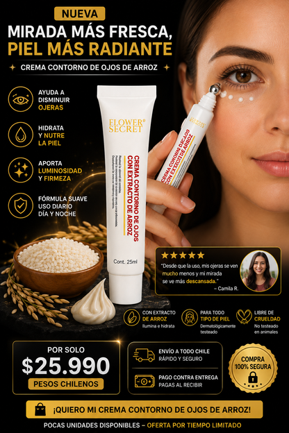 CREMA DE ARROZ PARA EL CONTORNO DE OJOS