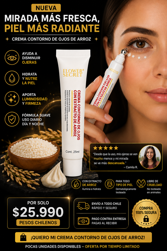 CREMA DE ARROZ PARA EL CONTORNO DE OJOS